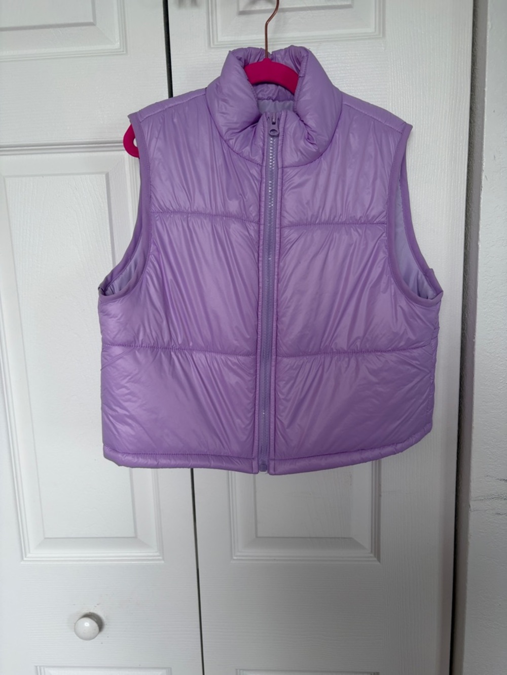 Girls' Lightweight Puffer Vest - Lavender